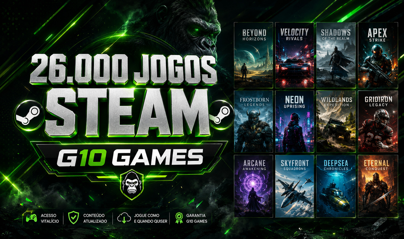 [🗝️] 26K DE JOGOS - NA SUA CONTA STEAM